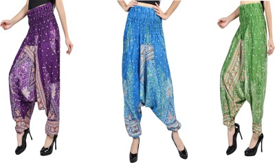 LETZ DEZINE Regular Fit Women Multicolor Trousers