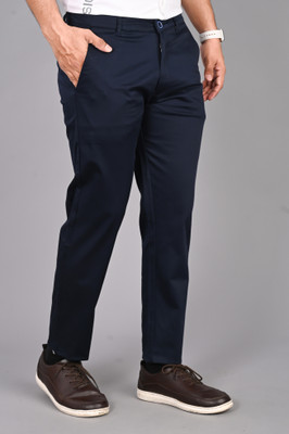 FUBAR Slim Fit Men Blue Trousers