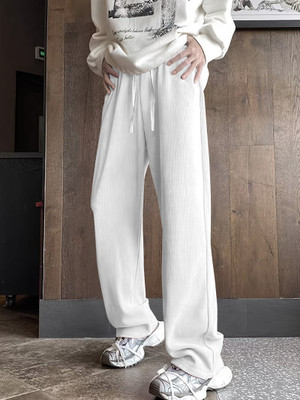 Rajovati Loose Fit Men White Trousers