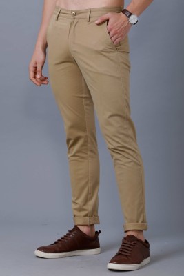 Blueisland Regular Fit Men Cream Trousers