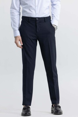 Snitch Slim Fit Men Dark Blue Trousers