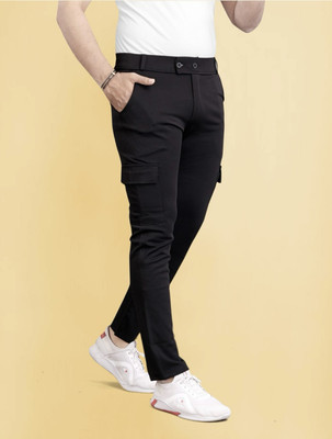 Ms Noble Regular Fit Men Black Trousers