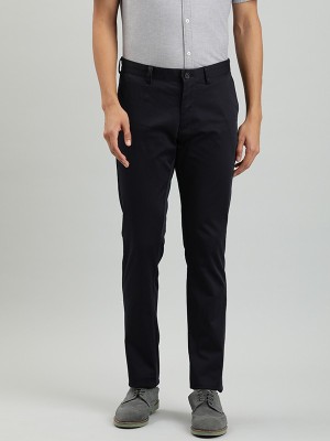 INDIAN TERRAIN Slim Fit Men Blue Trousers