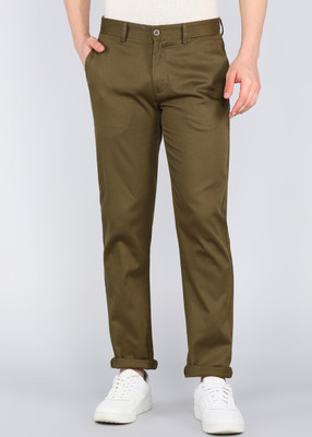 PETER ENGLAND Regular Fit Men Pink Trousers