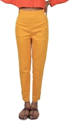 ANURUPAM FASHION Regular Fit Women Yellow Trousers