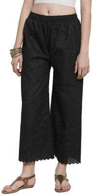 sr enterprises Relaxed Women Black Trousers