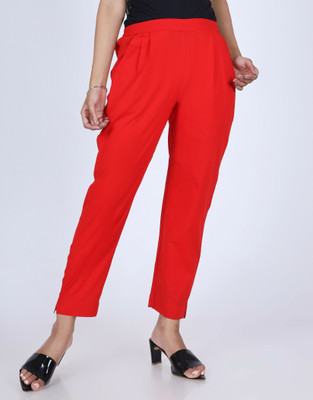 PalloStyle Regular Fit Women Red Trousers