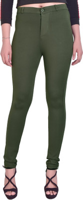 FCK-3 Slim Fit Women Grey Trousers