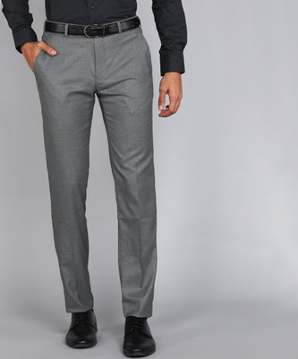 Raymond Slim Fit Men Grey Trousers