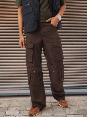 Kook N Keech Regular Fit Men Brown Trousers