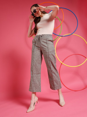 Freehand by The Indian Garage Co. Women Grey Trousers