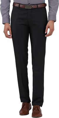Raymond Slim Fit Men Black Trousers