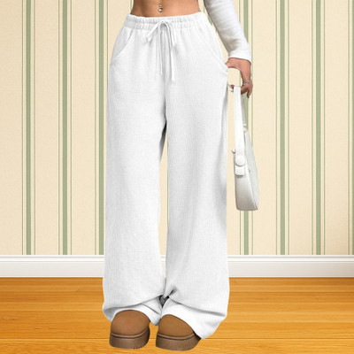 Jenil Fashion Relaxed Women White Trousers