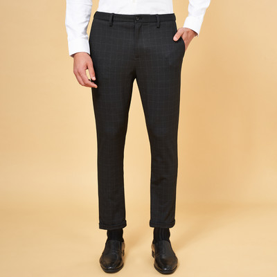 Byford by Pantaloons Regular Fit Men Black Trousers