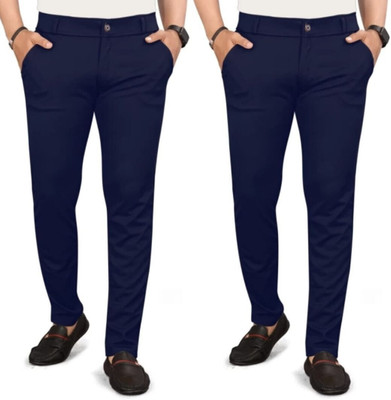 TopQore Relaxed Men Blue, Blue Trousers