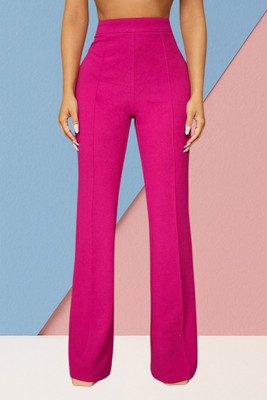 AKOTTY Regular Fit Women Pink Trousers