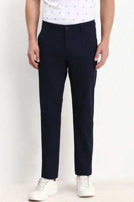 Allen Solly Regular Fit Men Blue Trousers