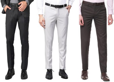 SLC Regular Fit Men Multicolor Trousers