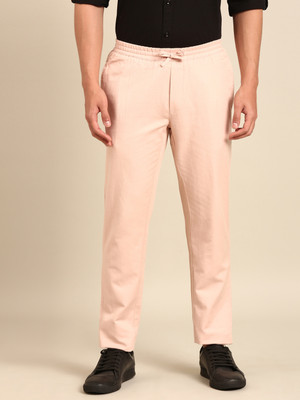 CAVALLO BY LINEN CLUB Slim Fit Men Pink Trousers