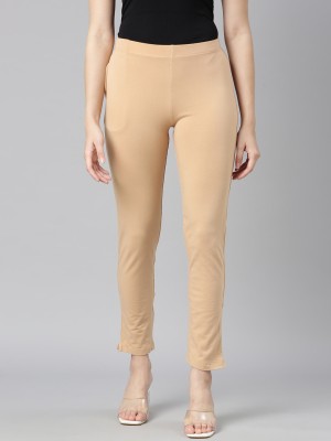 DIXCY SCOTT SLIMZ Skinny Fit Women Beige Trousers