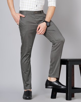 British Club Slim Fit Men Green Trousers