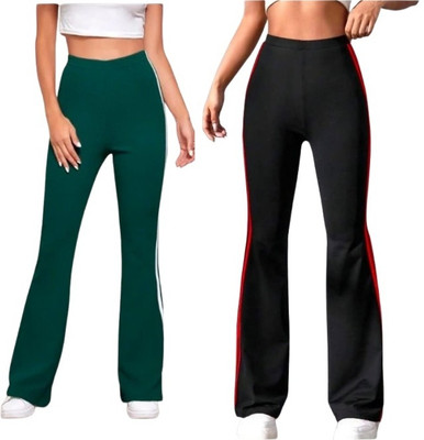 L Fashion Jeans Regular Fit Women Black, Green Trousers