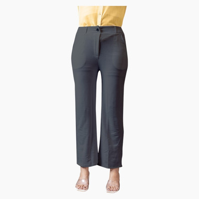 INDIANRANG Regular Fit Women Grey Trousers