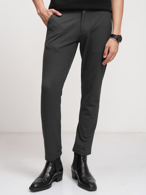 HIGHLANDER Slim Fit Men Grey Trousers