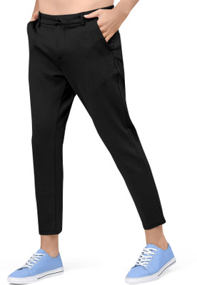 BAPASITARAM ENTERPRISE Regular Fit Men Black Trousers