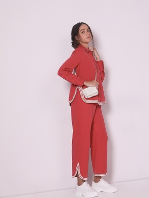 VERO MODA Straight Fit Women Pink Trousers