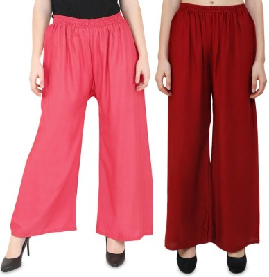 Phase of Trend Relaxed Women Red, Maroon Trousers