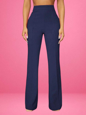 HouseOfCommon Comfort Fit Women Blue Trousers