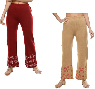 Indistar Flared Women Multicolor Trousers