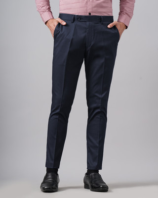 MANCREW Regular Fit Men Dark Blue Trousers