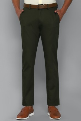 Allen Solly Slim Fit Men Green Trousers