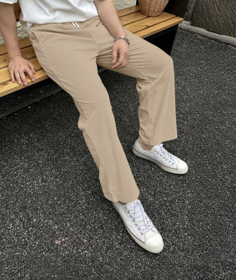 METRONAUT Loose Fit Men Beige Trousers