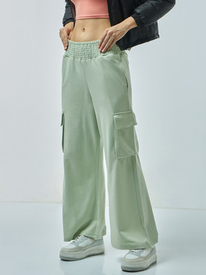 BEWAKOOF Flared Women Green Trousers