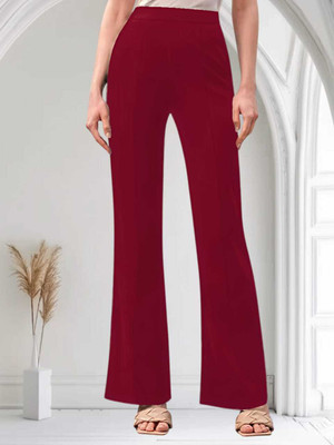 Tiki Tees Regular Fit Women Red Trousers