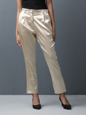 Freehand Tapered Women Beige Trousers