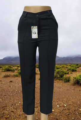 Rseberry Fashion Regular Fit Women Black Trousers