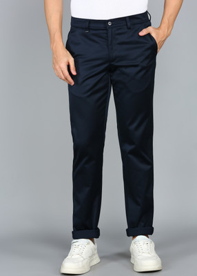 VAN HEUSEN Slim Fit Men Khaki Trousers