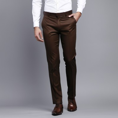 AXOLOTL Regular Fit Men Brown Trousers