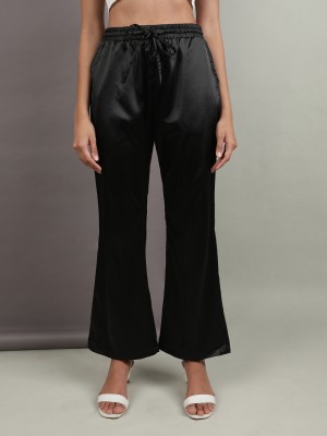 Freehand Flared Women Black Trousers