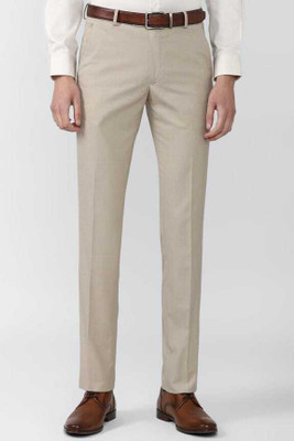 Burraq collection Regular Fit Men Cream Trousers