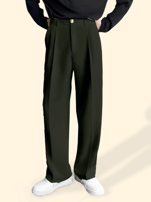 FTX Relaxed Men Dark Green Trousers