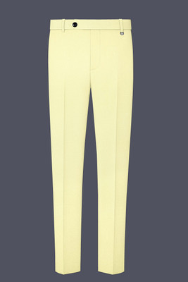 french crown Regular Fit Men Cream Trousers