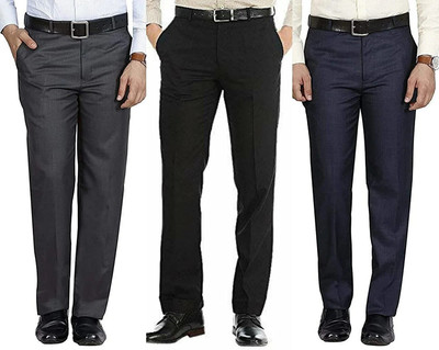 ZEE GOLD Relaxed Men Multicolor Trousers