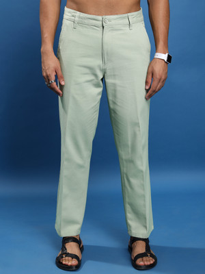 HIGHLANDER Regular Fit Men Light Green Trousers