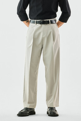 Snitch Relaxed Men Beige Trousers