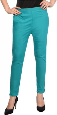parisidh Regular Fit Women Light Green Trousers